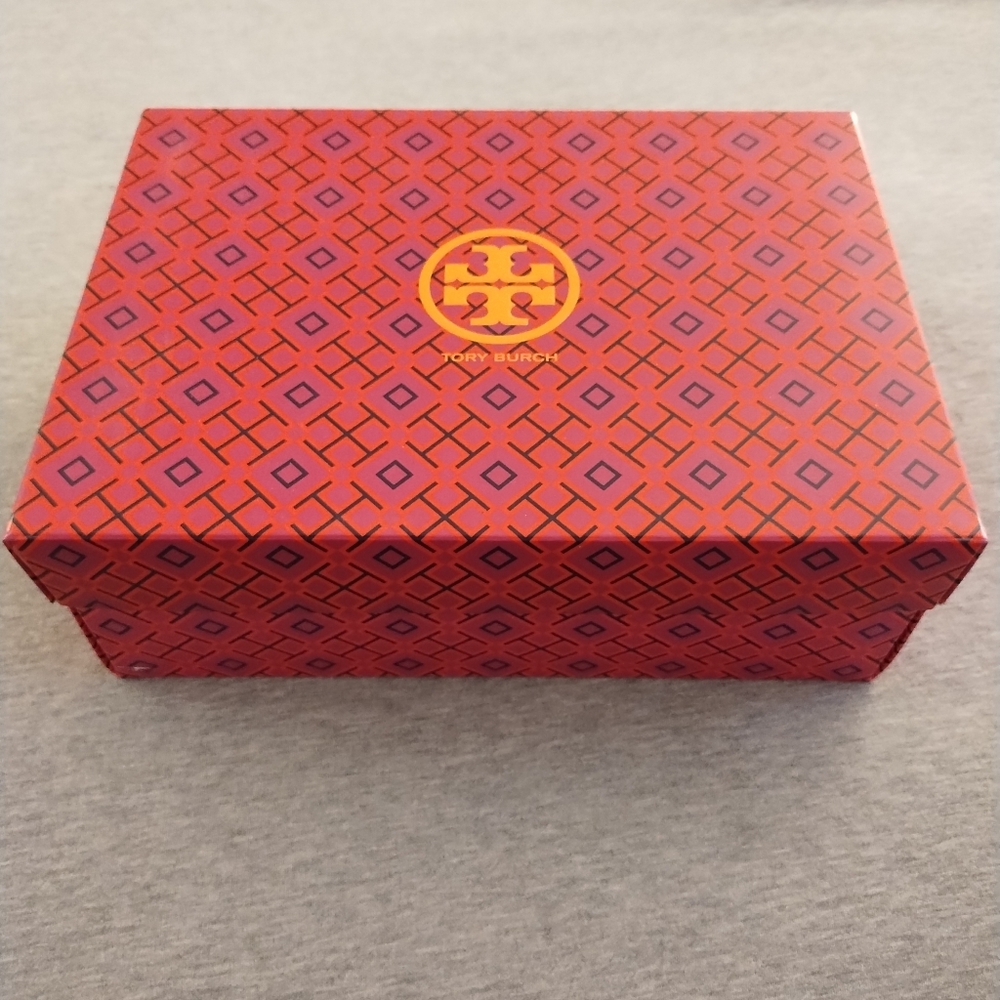 Tory Burch Shoe Box With Bold Geometric Design - Empty